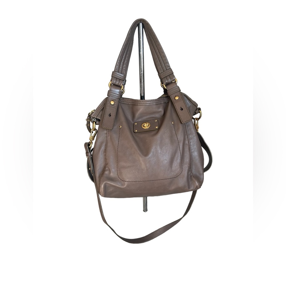 Marc Jacobs Leather Hobo Shoulder/Crossbody Bag-Taupe-Awesome preloved condition
